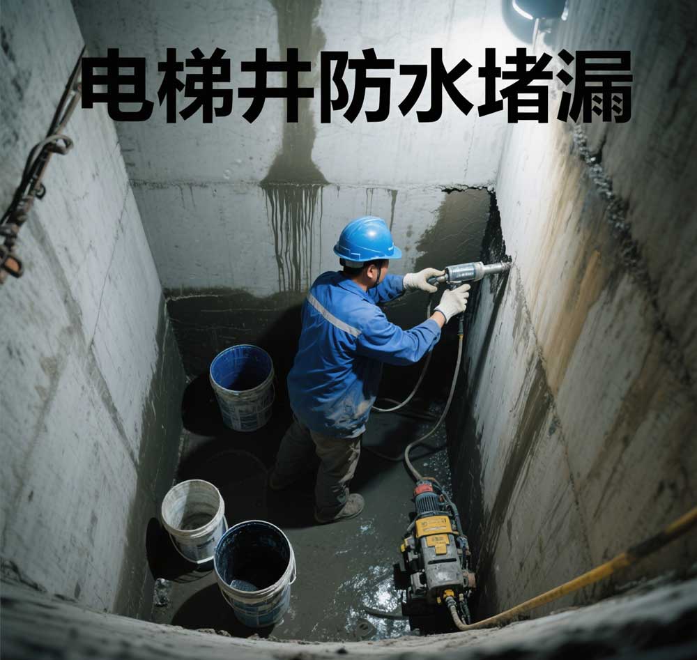 电梯井防水堵漏，中山专业电梯井漏水维修公司